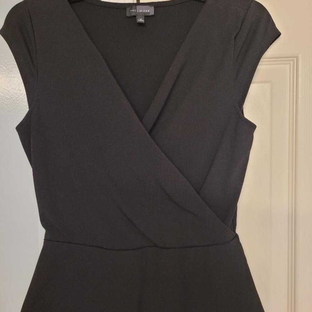 Black peplum top